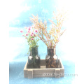 Flower Glass Vase Home decoration leopard spotted flower glass vase vases Factory